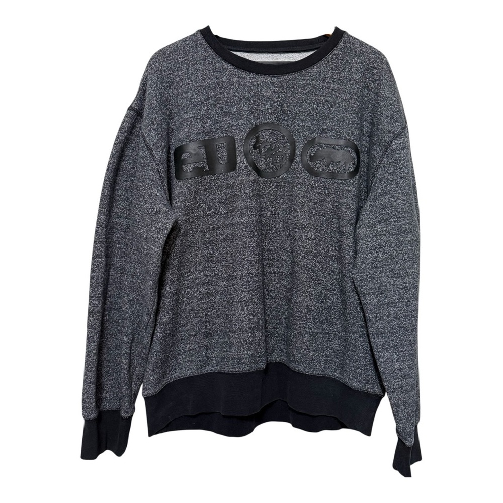 Ecko Unltd. Graphic Fleece Pullover Crewneck Sweatshirt Men’s XXL Logo Rhino Y2K